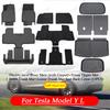 Custom TPE Car Floor Mats For Tesla Model YL Full Coverage Waterproof Anti-slip Durable All Weather Auto Foot Liners Car Interio