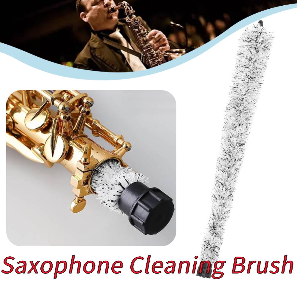 1/2PCS Alto Sax Through Strip Tube Inner Chamber Brush Water-Absorbing Clarinet Swab Cleaning Brush Sax Maintenance Care Tool