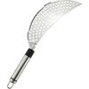 Tegg Crescent Pot Strainer Stainless Steel Grease Pasta Strainer Ert Drainer with Handheld for Different Pot Pan Kitchen Tool