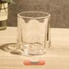 Hexagonal Transparent Glass Mouthwash Cup Set