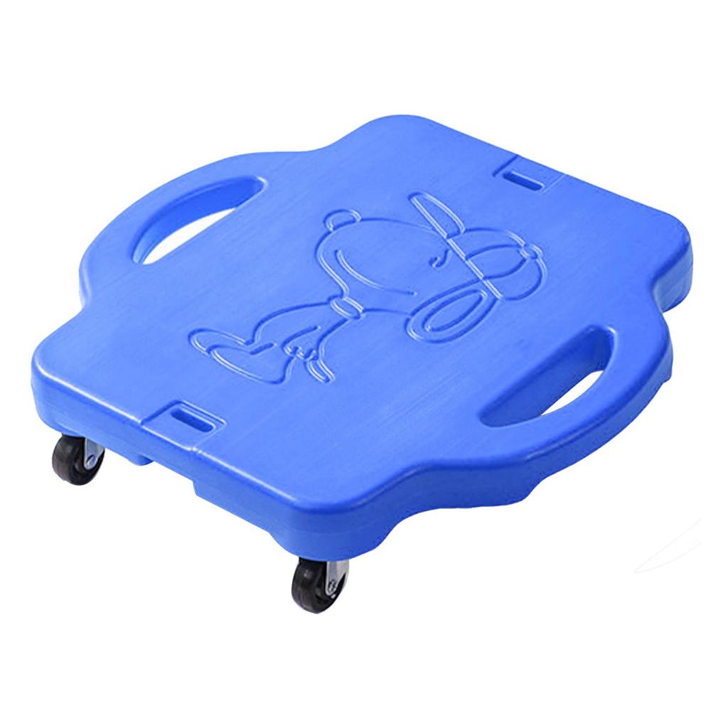 Children Plastic 4 Wheeled Outdoor Sports Scooter Children Balance Scooter for Kids Blue