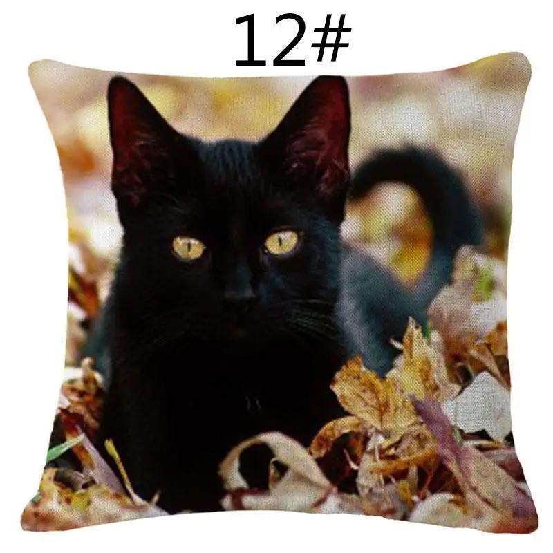 Unique Cat Pattern Pillowcase Sofa Home Decoration Car Office Supplies Outdoor  Cushion