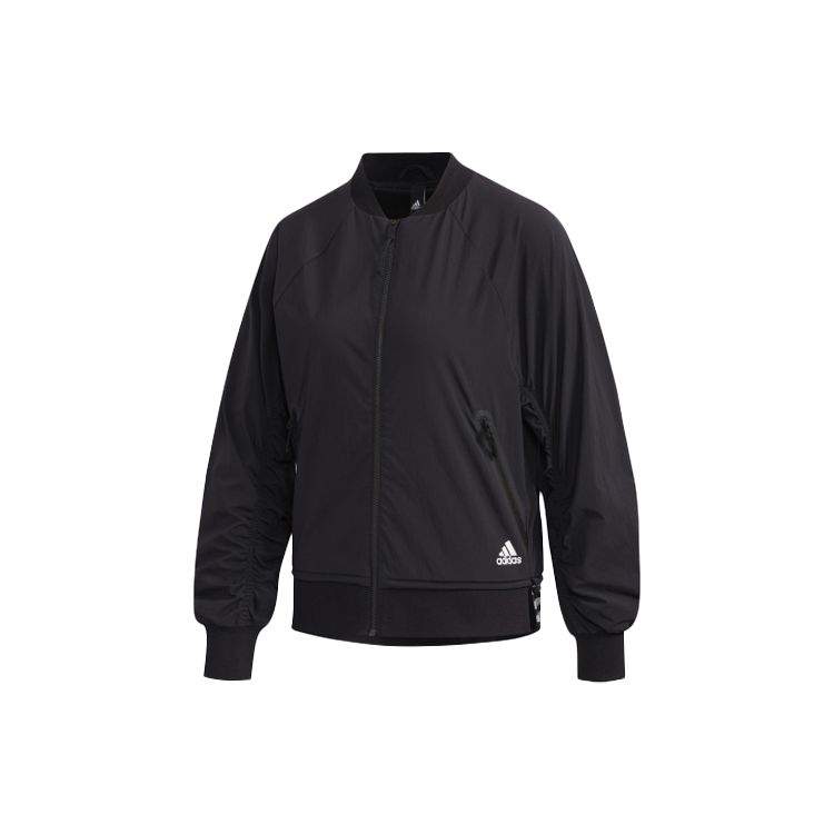 adidas Performance Women s Black Bomber Jacket Style Sports Casual Outerwear FU6230 S