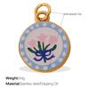 Fashion Enamel Round Brand Pendant Mama Strawberry Love Shape Exquisite Small Pendant