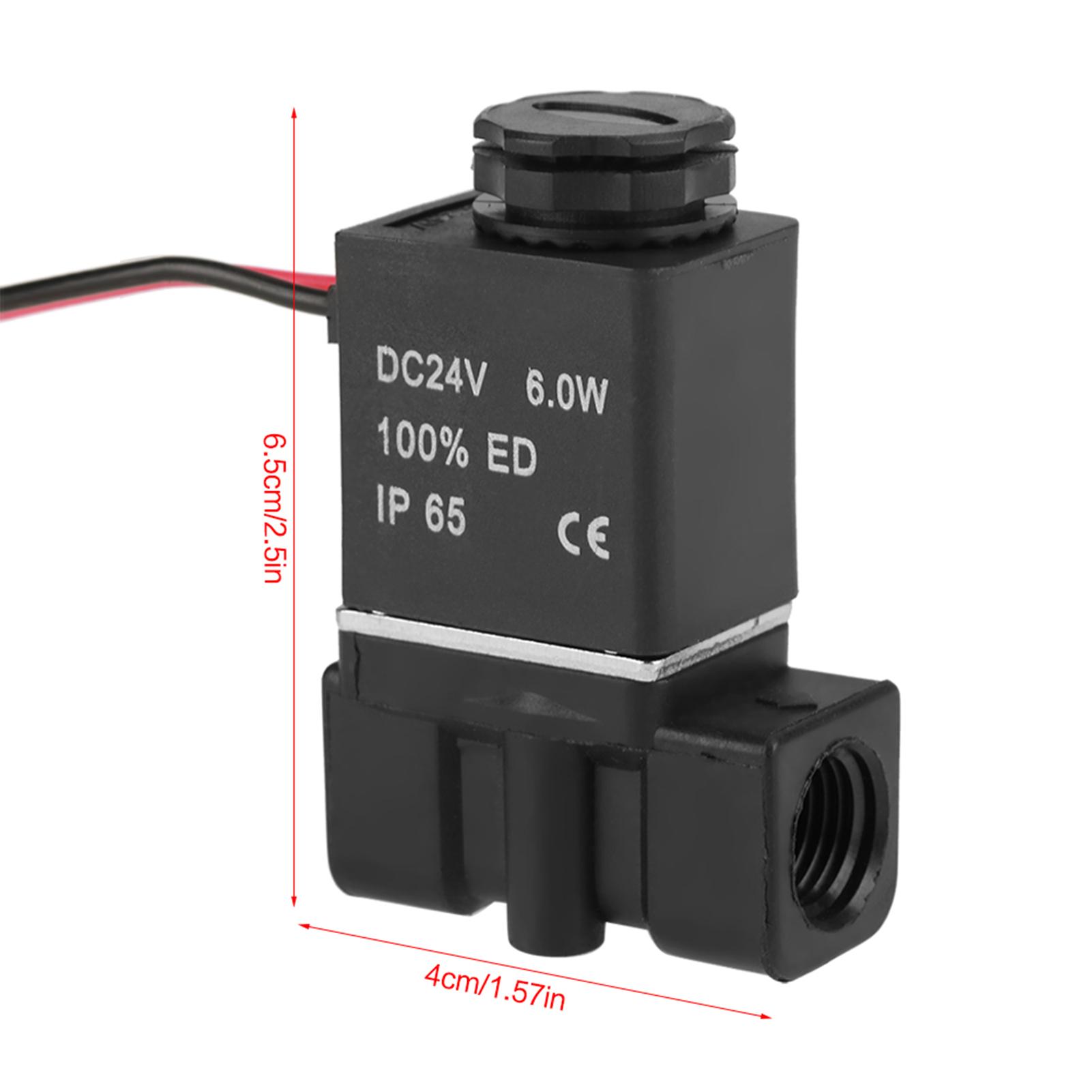

2P02508 DC24V PT 1/4 Різьбовий Пластиковий Електричний Соленоїдний Клапан для Води Повітря Олії