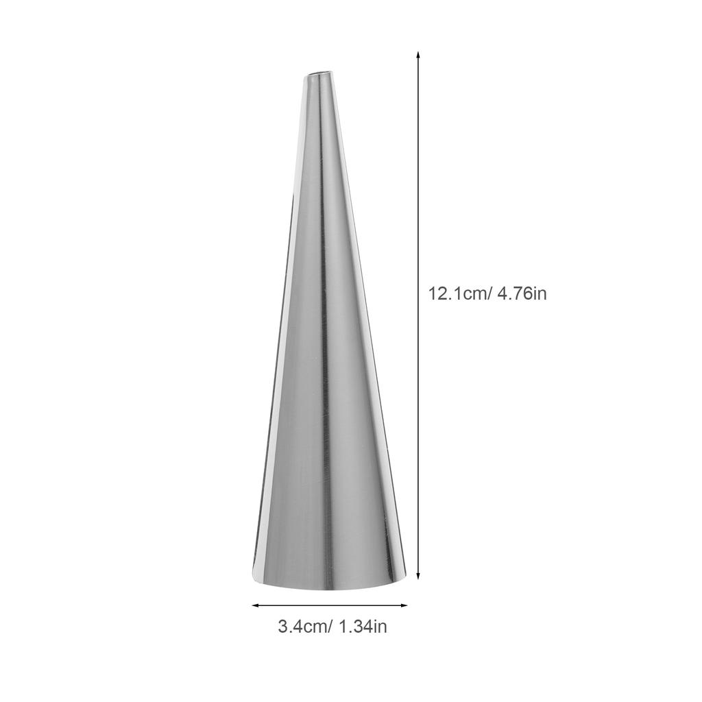10Pcs Stainless Steel Pastry Molds Cone Cream Horn Baking Equipment Reusable Ideal for Various Pastries