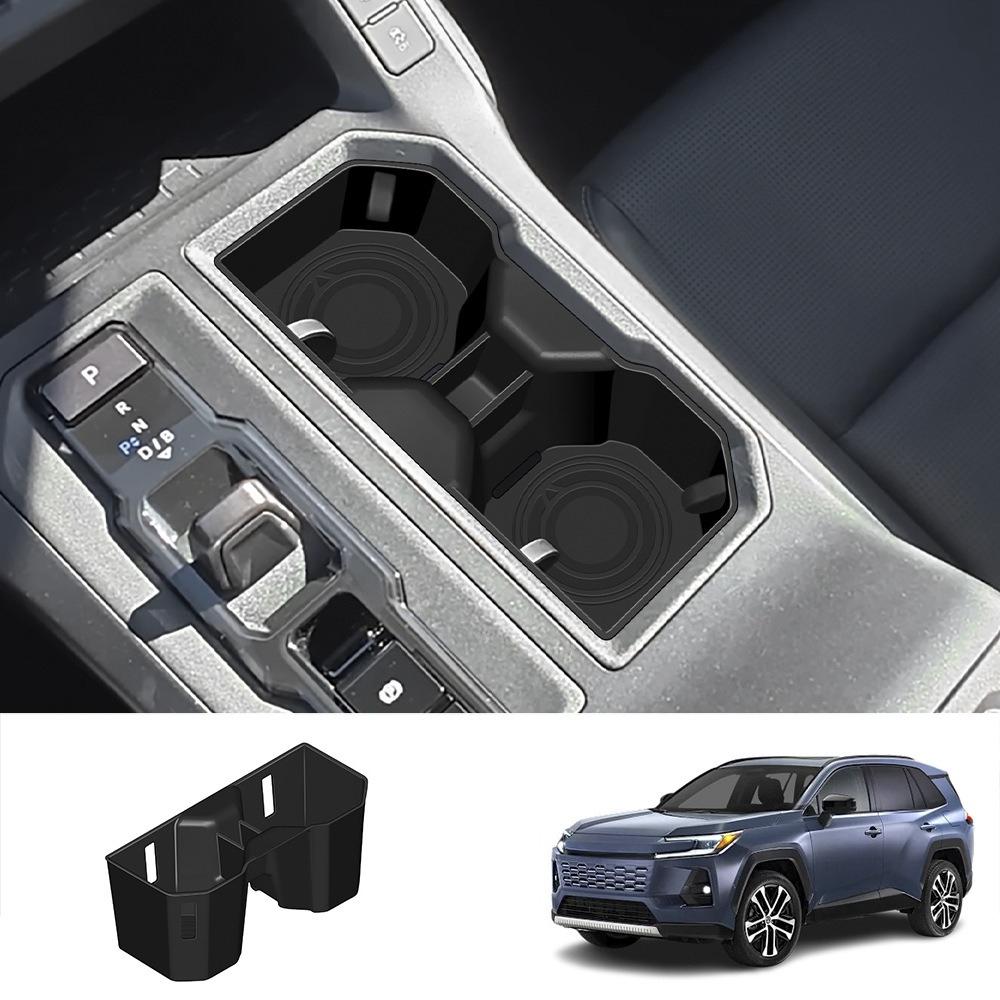 For2026 Toyota RAV4 Silicone Center Console Cup Holder Pad Anti-Collision Anti-Noise Accessories Left/Right Hand Drive Universal