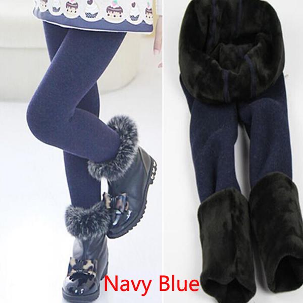Buy Autumn Winter Baby Girls Velvet Leggings Kids Warm Thick Pencil Pants Children's Trousers at