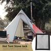 Hot Tent Stove Jack Anti-Scald Easily Installation Accrssory Protection Ring Firewood Stove Pipe