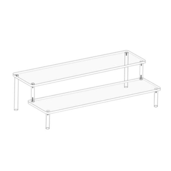 Stojanový regál Stohovatelná vícepatrová police Akrylový organizér Odolná proti skvrnám Výstavní police Kuchyňská spíž Koupelnová deska Organizér