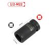 1/2inch Driver Square Tap Socket Double Head M6-M24