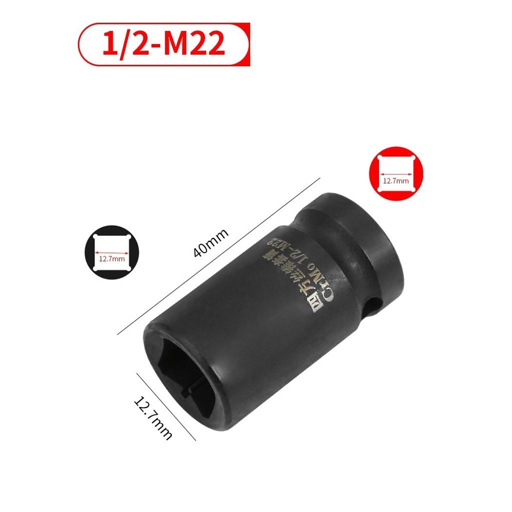 1/2inch Driver Square Tap Socket Double Head M6-M24