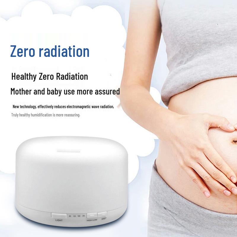500ML Ultrasonic Air Humidifier & Aroma Diffuser - Muji Style, USB, Large Capacity