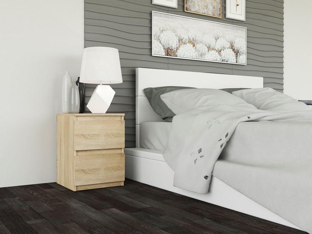 MALWA M2 BEDSIDE CABINET - SONOMA OAK