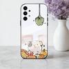 C-Cute-E C-Cartoon-N H-Hamster  Phone Case For Samsung Galaxy A73,A72,A71,A70,A53,A52,A51,Soft Silicone Black Cover