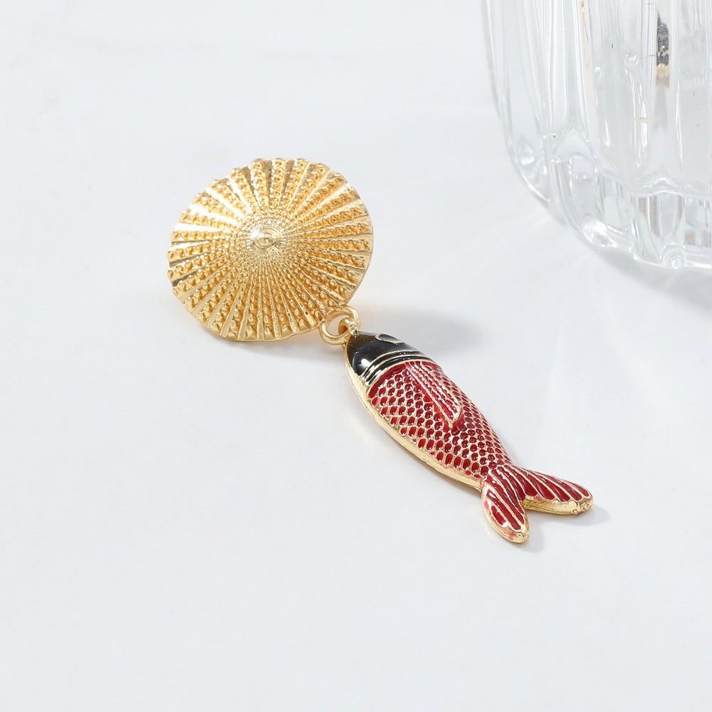 Pinkdudu Summer BOHO Ocean Shell Fish Zinc Alloy Earrings Trendy Drop Earrings Women Jewelry PD2250
