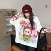 European Heavy Rhinestone Cartoon Sweater: Cute, Versatile Long Sleeve Knit for Spring & Autumn Women