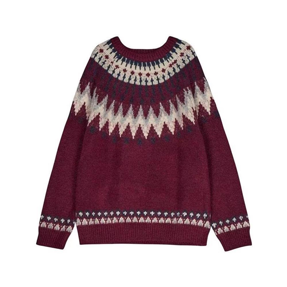 Men’s Soft Knit Fair Isle Sweater - Autumn/Winter 2025 Collection: Casual, Versatile, and Perfect for the Christmas Season