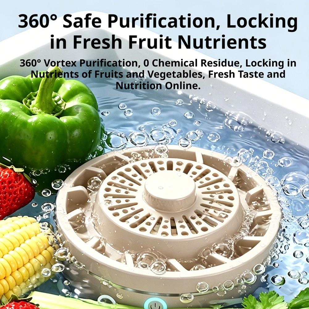 Draadloze Multifunctionele Huishoudelijke Fruit- en Groentepurifier Diepe Reiniging Verwijder PESTICIDERESIDUEN Voedselsterilisatie Purifier