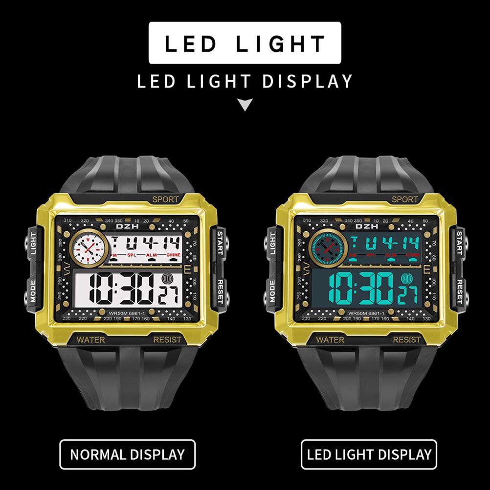 Outdoor Sport Watch Men Luminous Waterproof Watch Screen Electronic Digital Wrist Watch