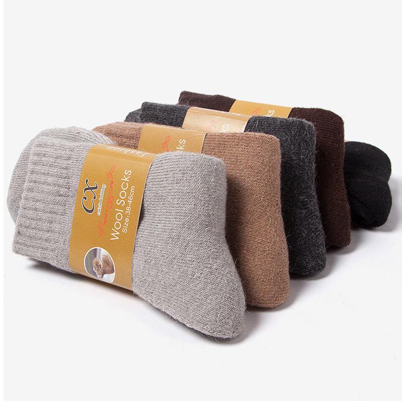 Thickened Wool Mid-Calf Socks: Warm Autumn/Winter Casual Unisex Style