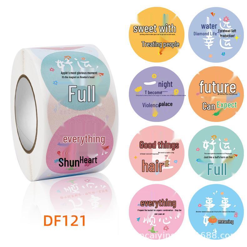 

Promising Future Sticker Milk Tea and Coffee Cup: Vibrant, Positive Energy Slogan with Colorful Roll Label