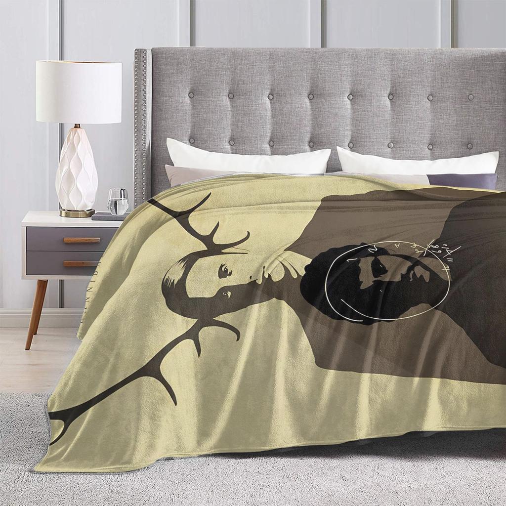 Warm Soft Blanket Picnic Mads Mikkelsen Throw Blanket  Flannel Bedspread For Bedroom Print Sofa Bed Cover
