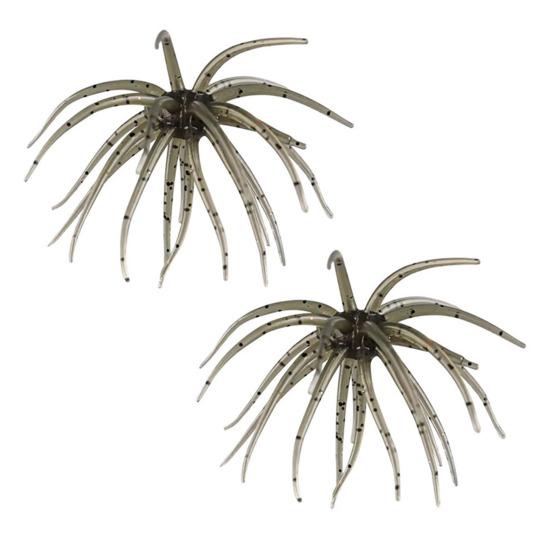 Bionic Soft Bait 2Pcs Sea Urchin Lure, 11cm/10g Floating Topwater Artificial Lightweight Lure Bait, Fuzzy for Freshwater Saltwater Fishing