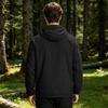 Men's Lightweight Hooded Sun Protection Jacket UV Resistant Outdoor Windbreaker with Zipper Pockets and Adjustable Drawstrings for Travel