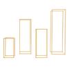 4PCs Metal Flower Stand for Wedding Table Centerpieces,   15.74inch/23.62inch/31.49inch/39.37inch Tall Gold Wedding Flower Stand