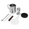 Coffee Making Tamper Set Milk Frothing Pitcher Latte Art Pen Coffee Tamper Mat Needle Type Coffee