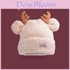 Christmas Deer Antler Knit Hat For Women Winter Warmth Fashionable Headwear
