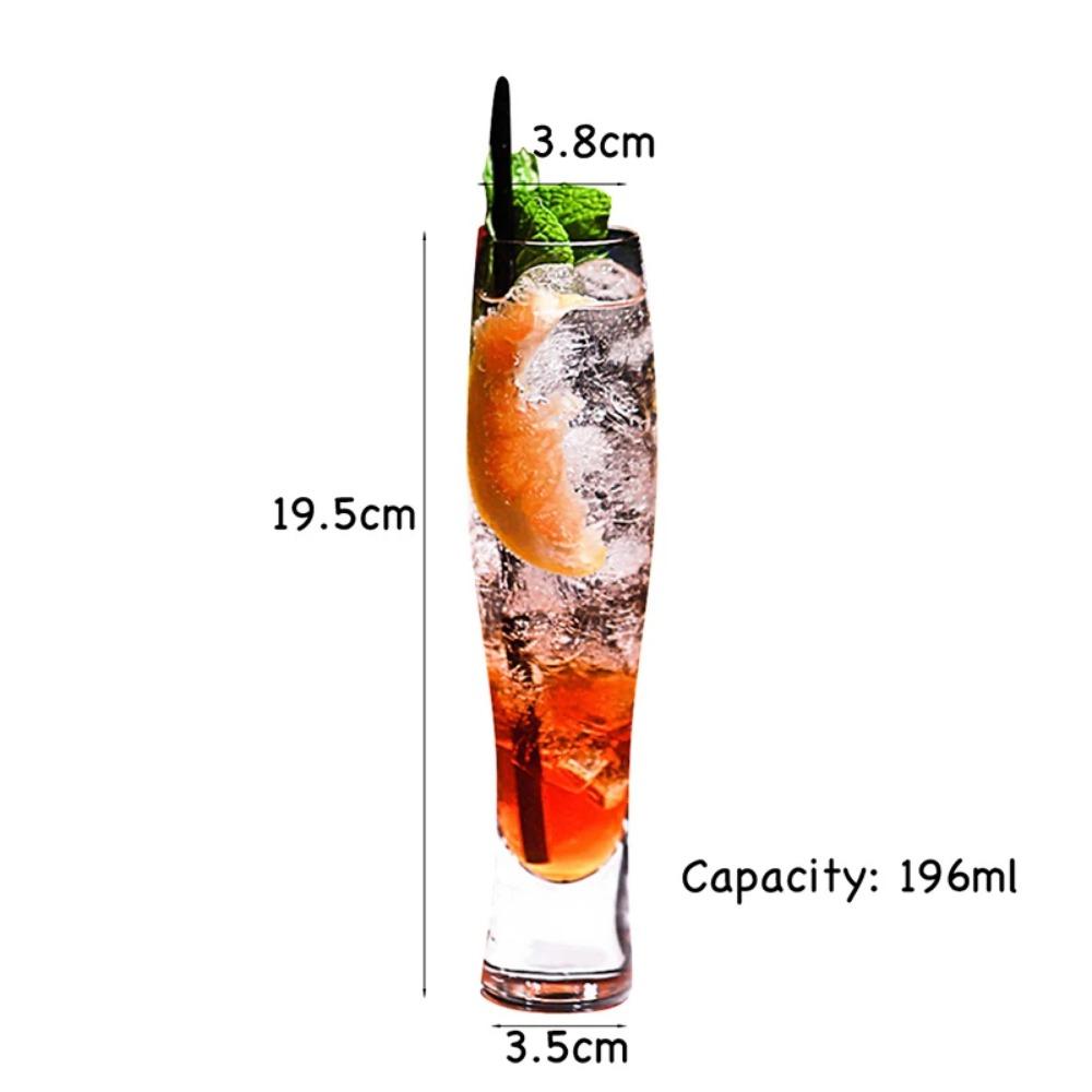 Lead Free Creative Glass Crystal Highball Glass Barware Collins Tumbler Drinking Glasses For Water, Juice, Beer, And Cocktail