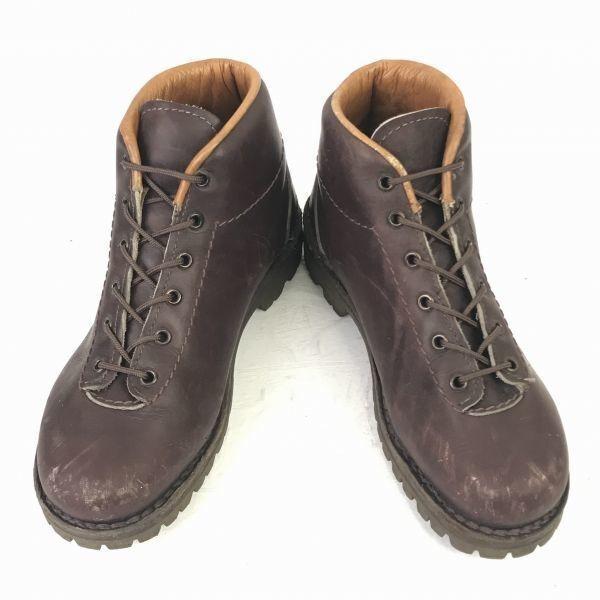 80s-90s Italy vintage Palons leather trekking boots 39 24.5 brownish(USED)