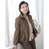 Shiz Madam Fleece Embossed Check Asymmetrical Jacket J31730a