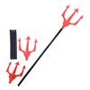 Halloween Weapon Prop Realistic 3-Section Handle Costume Accessories Comfortable Grip Cosplay Supplies Large Halloween Demon Scythe Sickle Axe Prop