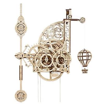 UGEARS Aero Clock Puzzles 3D en bois pour adultes et enfants – Horloge puzzle 3D découpée au laser à construire