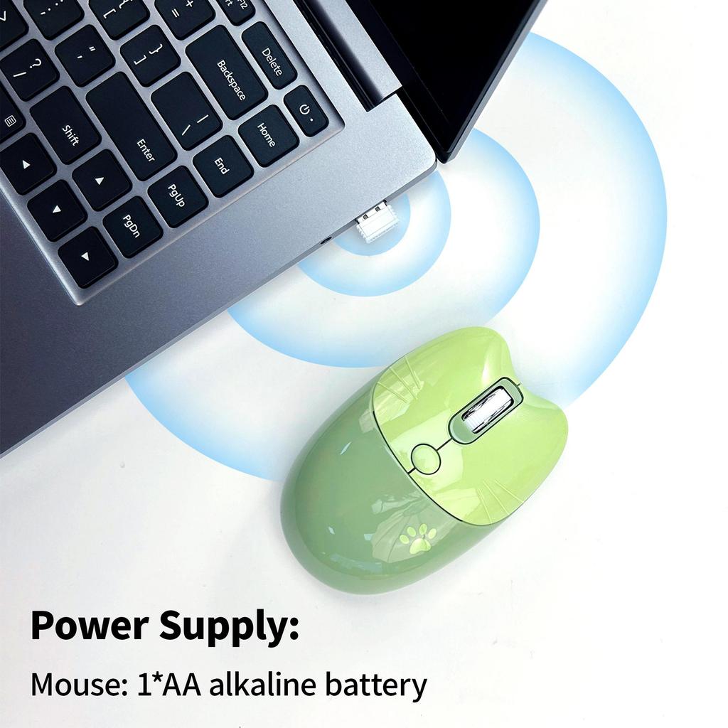 Mofii M3DM Ratón Inalámbrico Bluetooth de Modo Dual Chic – Ratón Inalámbrico Silencioso para Portátil y Trabajo de Oficina