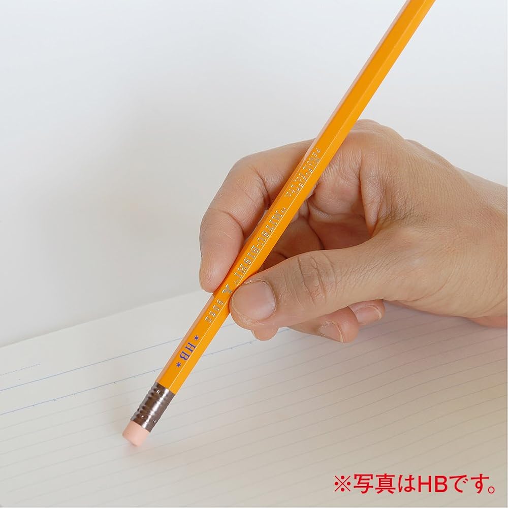 Mitsubishi Pencils Pencils with Eraser 9852 B, Pack of 12 K9852B