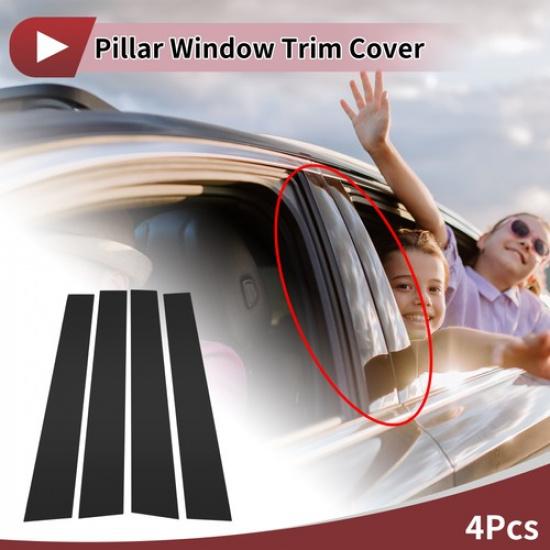 4 Pcs Car Door Pillar Window Trim for Toyota 4Runner 2010-