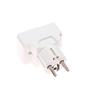 Eu 250V 10A Universal Adaptor Socket Portable White Extension Outlet Extend Converter Plug Socket With On Off Red Light Switch