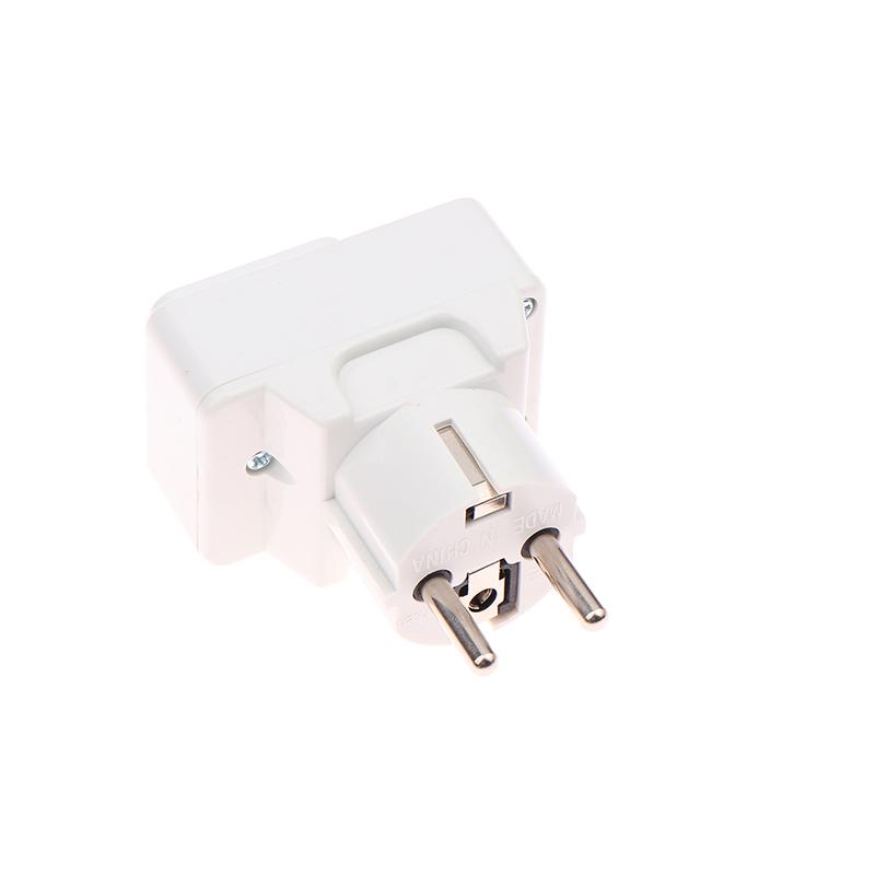 Eu 250V 10A Universal Adaptor Socket Portable White Extension Outlet Extend Converter Plug Socket With On Off Red Light Switch
