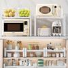 006-ZWJ-70139A-WH Cabinet Storage Shelf Household Countertop Storage Rack for Kitchen Spice Microwave
