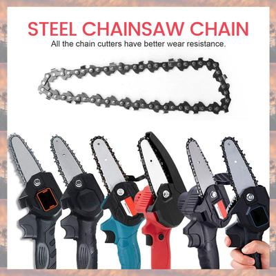 2025 Trend 4 Inch 1/4Inch Mini Steel Chainsaw Chain Electric Electric Saw Accessory