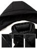 Men's 5-in-1 White Goose Down Jacket with Removable Liner - High-End Winter Outerwear for Middle-Aged Warmth