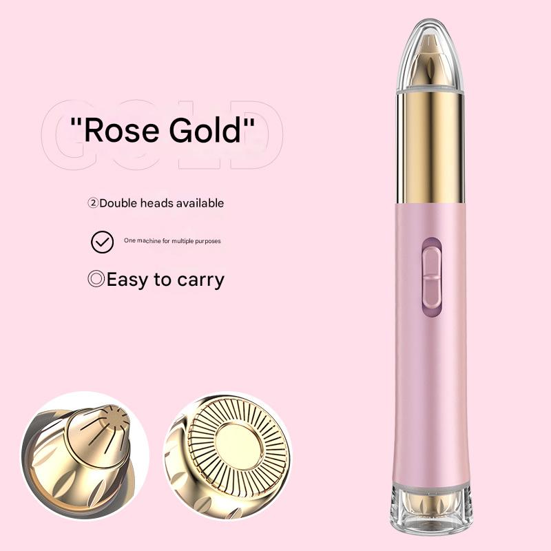 Electric Eyebrow Trimmer - Rechargeable Multi-Purpose Hair Remover for Women Men, Portable Nose & Facial Trimming Tool