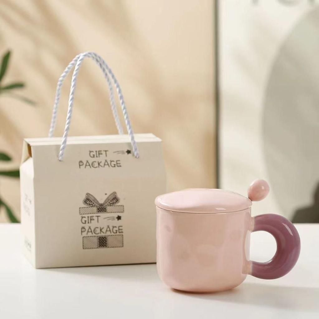 Mug New Water Cup Gift Couple Birthday High-Looking Milk Student Cute Gift