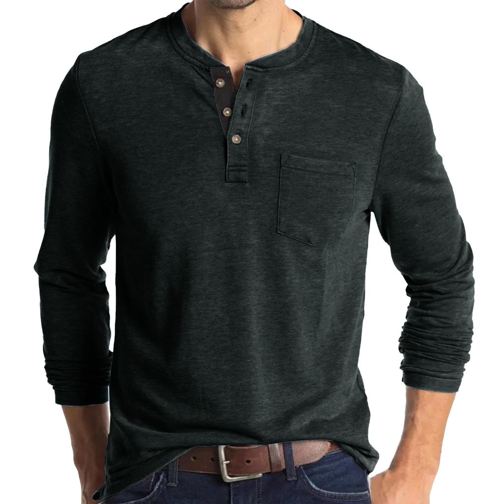 Men  Retro  Loose  Leisure  Long Sleeves  Upper Garment