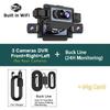4-Channel 360° Dash Cam for Cars – WiFi APP, 1080P, 4 Camera Lenses, Rear View, Video DVR