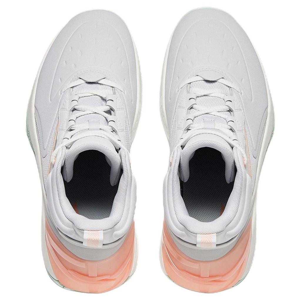 ANTA Basketball Series Mid Top Men Practical Basketball Shoes Anta White Pink Light Green 912531604Q-2